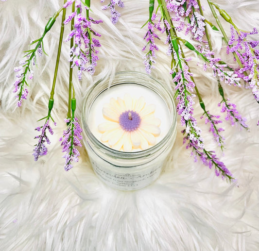 Lavender Amber 12oz| 340g Soy Wax Candle Psalms 23:1