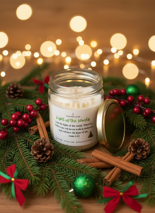 Light of the World  Soy Candle 12oz| 340g John 8:12