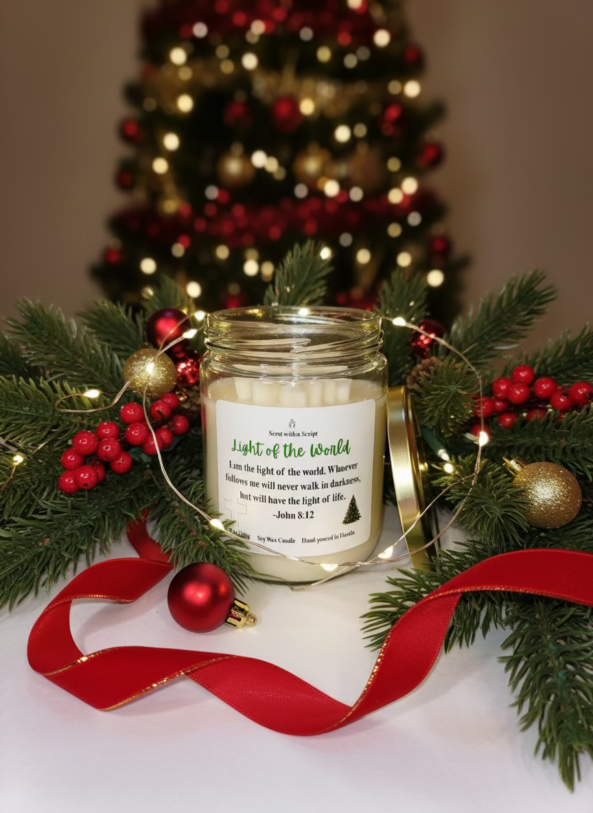 Light of the World  Soy Candle 12oz| 340g John 8:12